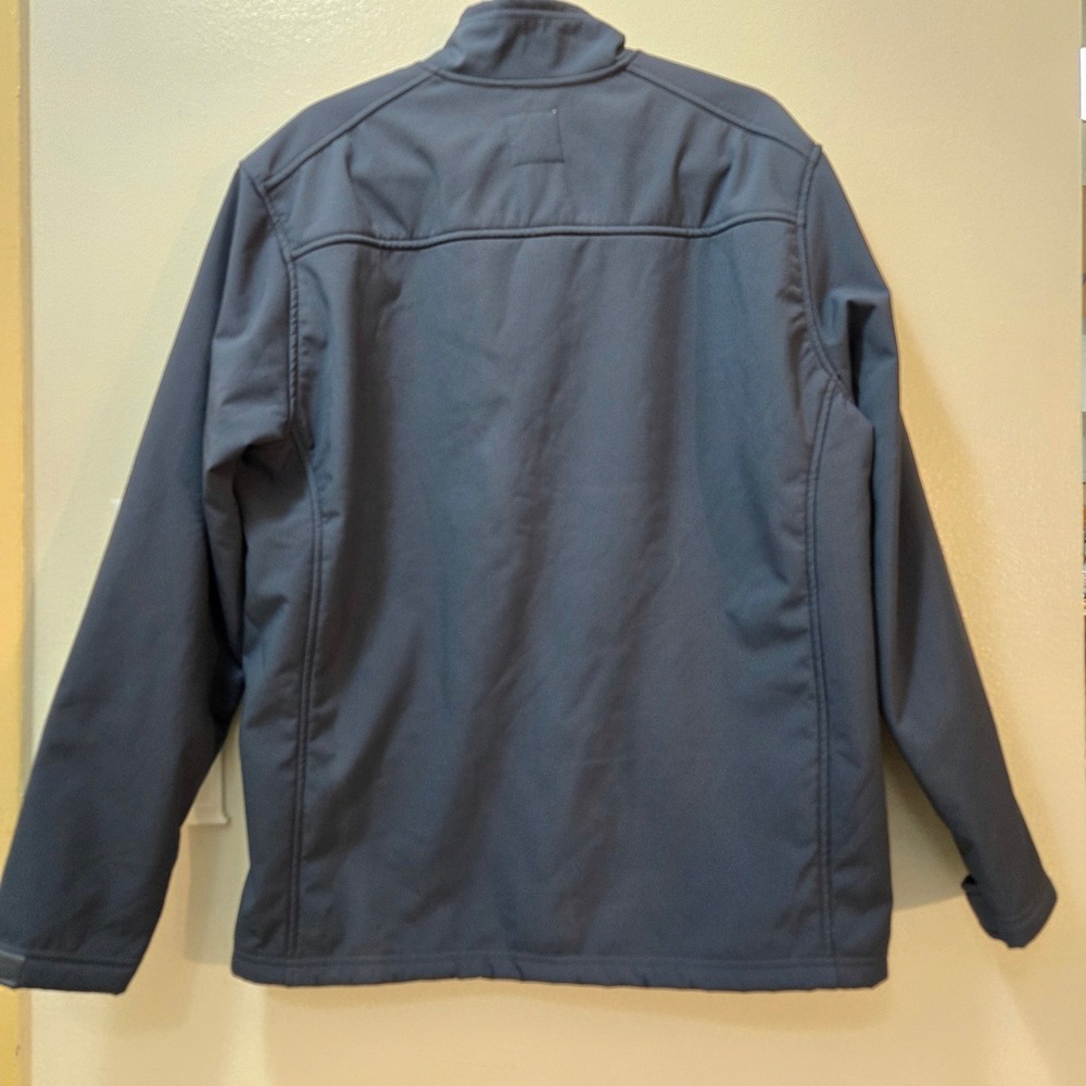 RedHead Softshell Jacket Mens  Blue Fleece Lined Full Zip Outdoor Coat - Picture 4 of 11